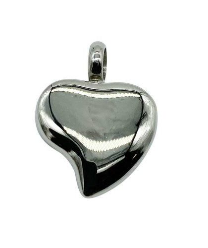 Engravable Curved Heart Pendant