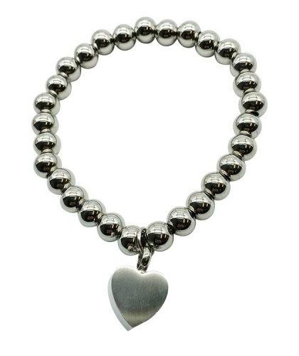 Heart And Beads Bracelet