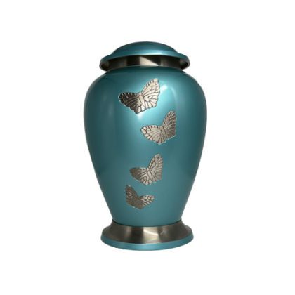 CFC- Teal Butterfly Urn
