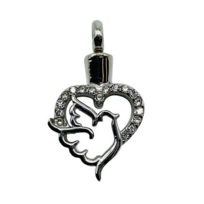 Jeweled Heart Dove