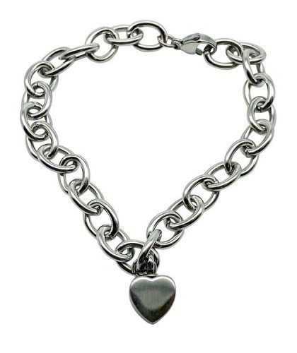 Ladies Heart Link Bracelet