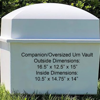 Crowne Urn Vault Oversize / Companion